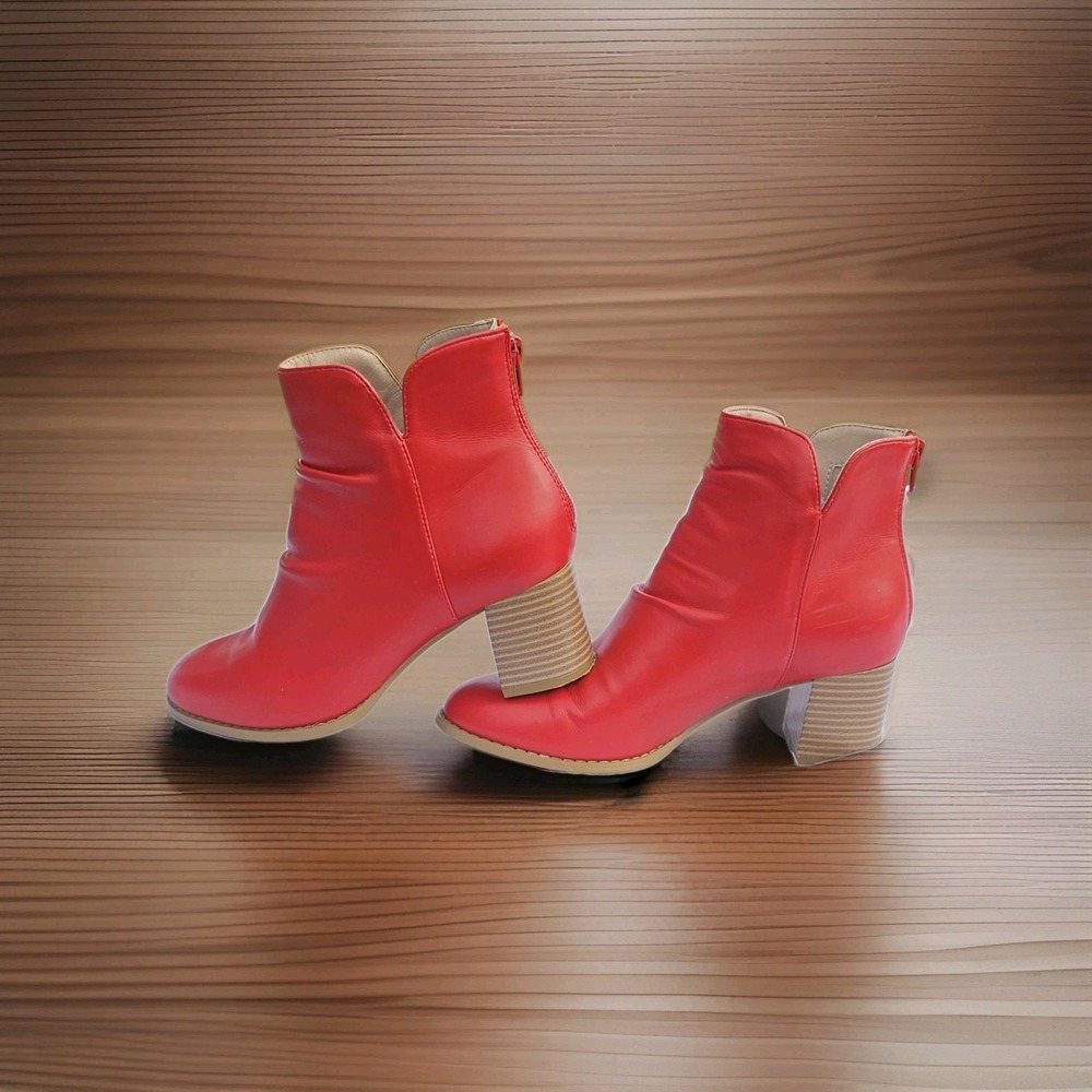 Journee Co. Womens Kayden Tru Comfort Foam Back Heel Zip Bootie, So Soft Sz.7.5